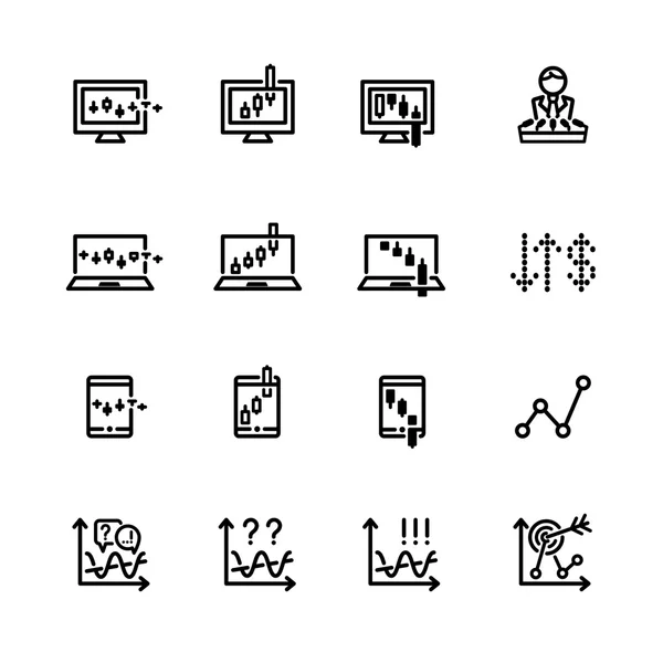 Market icon set — Stock Vector