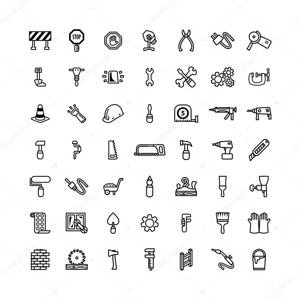 tool icon set