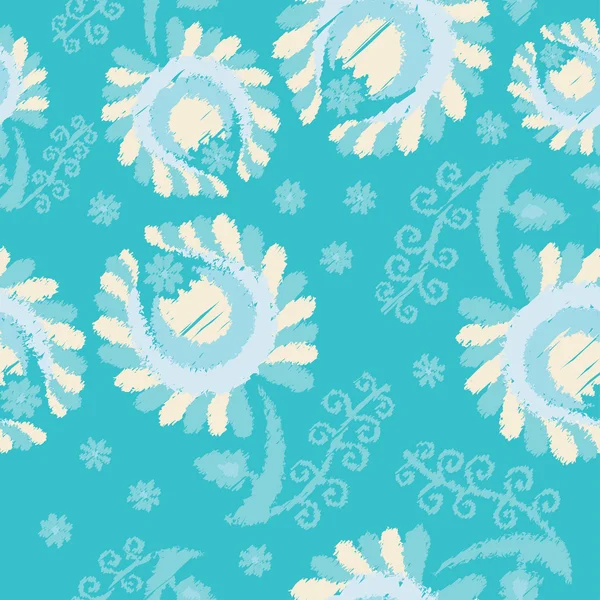 Ethnic boho seamless pattern with flowers. Print. Repeating background. Print. Cloth design, wallpaper. — 图库矢量图片