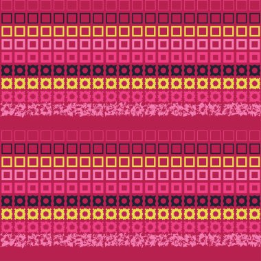 Dekoratif nilüferler ile dikişsiz vektör arka plan. Yazdırma. Kumaş tasarımı, duvar kağıdı.