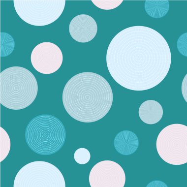 Seamless decorative vector background with circles. Print. Cloth design, wallpaper. clipart