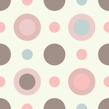 Sorunsuz vektör dekoratif arka plan daire, düğmeleri ve lekeli olan. Yazdırın. Kumaş tasarımı, duvar kağıdı.