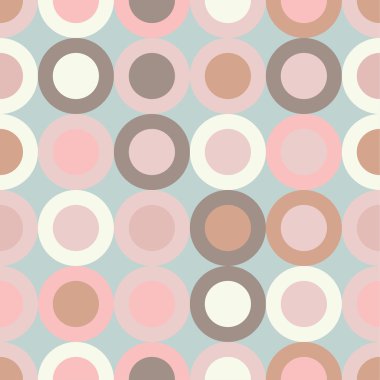 Sorunsuz vektör dekoratif arka plan daire, düğmeleri ve lekeli olan. Yazdırın. Kumaş tasarımı, duvar kağıdı.