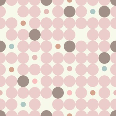 Sorunsuz vektör dekoratif arka plan daire, düğmeleri ve lekeli olan. Yazdırın. Kumaş tasarımı, duvar kağıdı.