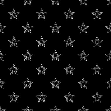 Sorunsuz vektör arka plan dekoratif yıldız ile. Yazdırın. Kumaş tasarımı, duvar kağıdı.