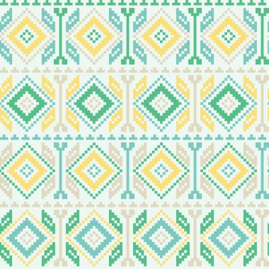 Renkli kesintisiz piksel desenleri. Yazdırın. Kumaş tasarımı, duvar kağıdı.