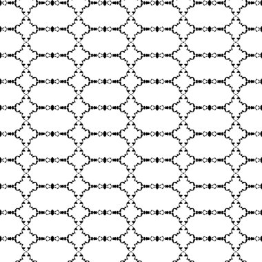 Kesintisiz beyaz siyah vektör arka plan ile soyut geometrik şekiller. Yazdırın. Kumaş tasarımı, duvar kağıdı.