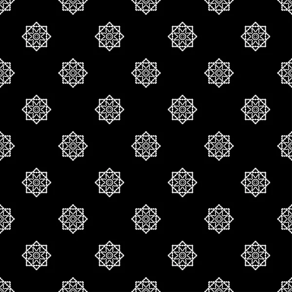抽象的な幾何学図形をシームレスな黒と白のベクトルの背景。印刷します。布のデザイン、壁紙. — ストックベクタ