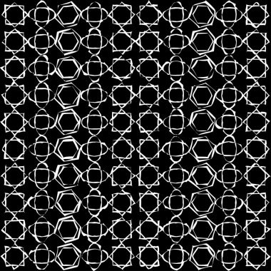 Soyut geometrik şekiller ile sorunsuz vektör arka plan. Yazdırın. Kumaş tasarımı, duvar kağıdı.