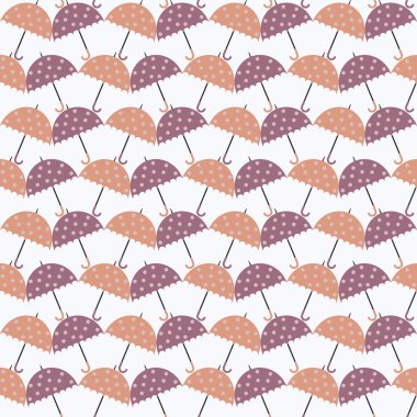 Seamless vector background with decorative umbrellas. Print. Cloth design, wallpaper.
