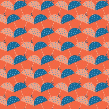 Seamless vector background with decorative umbrellas. Print. Cloth design, wallpaper.