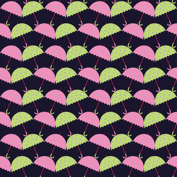 Fond vectoriel sans couture avec parapluies décoratifs. Une empreinte. Conception de tissu, papier peint . — Image vectorielle