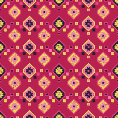 Etnik boho seamless modeli. Yazdırın. Yinelenen arka plan. Yazdırın. Kumaş tasarımı, duvar kağıdı.