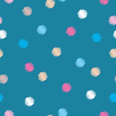 Sorunsuz vektör dekoratif arka plan ile polka noktaları. Yazdırın. Kumaş tasarımı, duvar kağıdı.