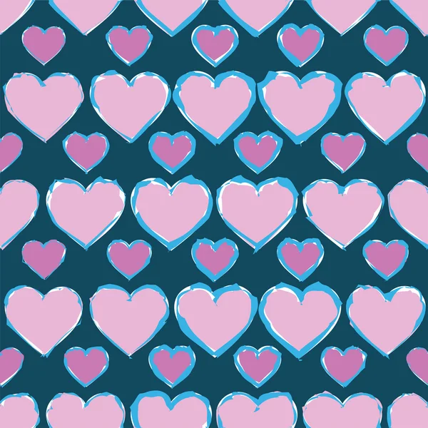 Sorunsuz vektör dekoratif arka plan yürekleri. Yazdırın. Yinelenen arka plan. Kumaş tasarımı, duvar kağıdı.