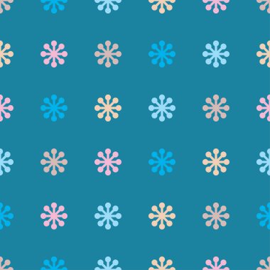 Dekoratif kar taneleri ile sorunsuz arka plan. Yazdırın. Kumaş tasarımı, duvar kağıdı.