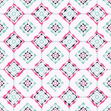 Etnik boho kusursuz desen. Yazdır. arka plan tekrarlanıyor. Kumaş tasarımı, duvar kağıdı.