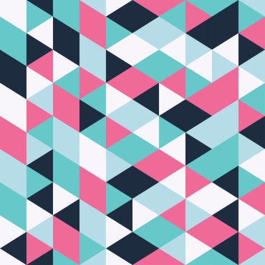 Soyut geometrik şekiller ile sorunsuz vektör arka plan. Yazdırın. Kumaş tasarımı, duvar kağıdı.