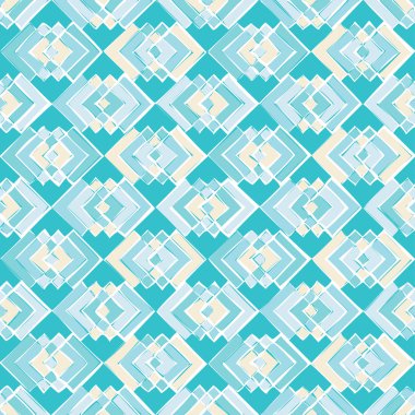 Soyut geometrik şekiller ile sorunsuz vektör arka plan. Yazdırın. Kumaş tasarımı, duvar kağıdı.