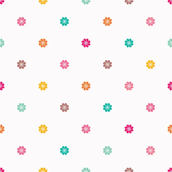 Seamless vector background with decorative flowers. Print. Cloth design, wallpaper. — Stock Vector