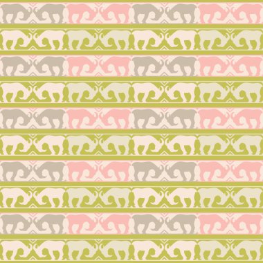 Keçi ile sorunsuz dekoratif vektör arka plan. Yazdırın. Kumaş tasarımı, duvar kağıdı.