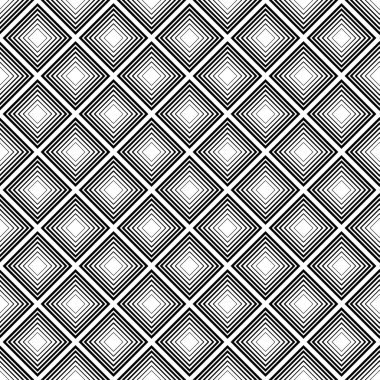 Kesintisiz beyaz siyah vektör arka plan ile soyut geometrik şekiller. Yazdırın. Kumaş tasarımı, duvar kağıdı.