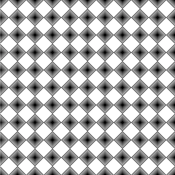 Fundo vetorial preto e branco sem costura com formas geométricas abstratas. Imprimir. Design de pano, papel de parede . — Vetor de Stock