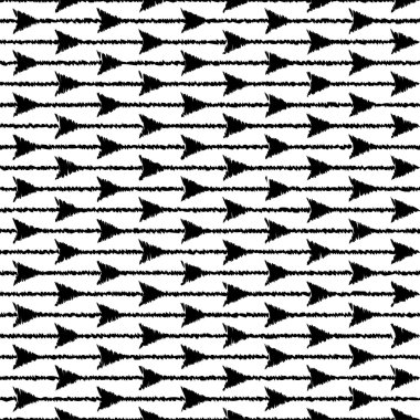 Kesintisiz beyaz siyah vektör arka plan ile soyut geometrik şekiller. Yazdırın. Kumaş tasarımı, duvar kağıdı.