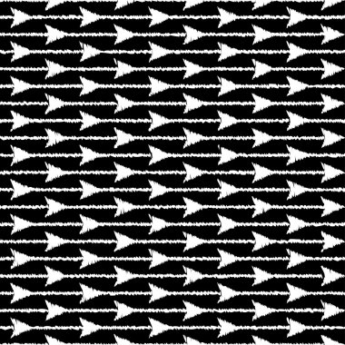 Kesintisiz beyaz siyah vektör arka plan ile soyut geometrik şekiller. Yazdırın. Kumaş tasarımı, duvar kağıdı.