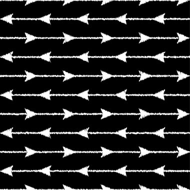 Kesintisiz beyaz siyah vektör arka plan ile soyut geometrik şekiller. Yazdırın. Kumaş tasarımı, duvar kağıdı.