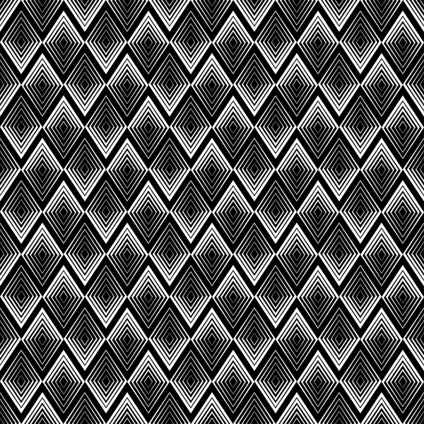 Fondo vectorial blanco y negro sin costuras con formas geométricas abstractas. Impresión. Diseño de tela, papel pintado . — Vector de stock