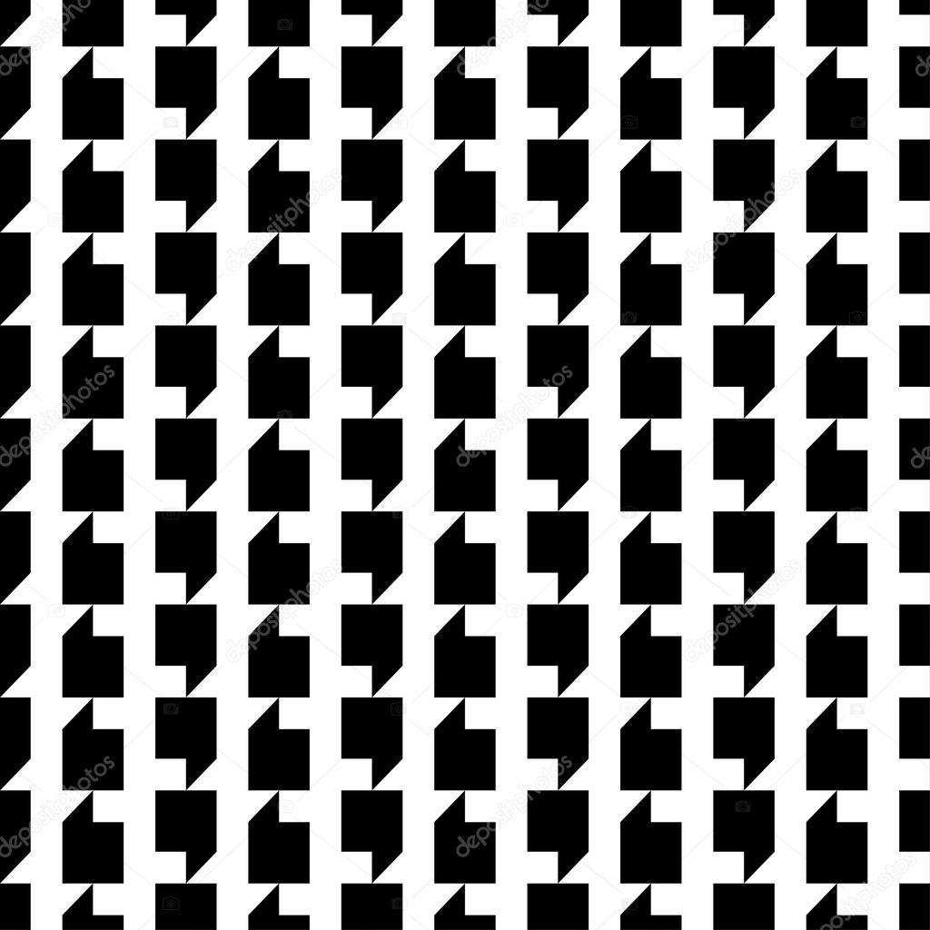 Fondo Senza Cuciture Bianco E Nero Con Forme Geometriche