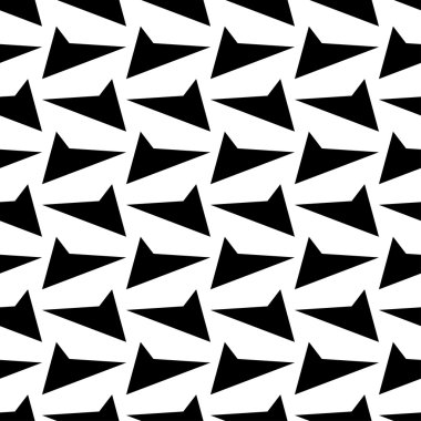 Kesintisiz beyaz siyah vektör arka plan ile soyut geometrik şekiller. Yazdırın. Kumaş tasarımı, duvar kağıdı.