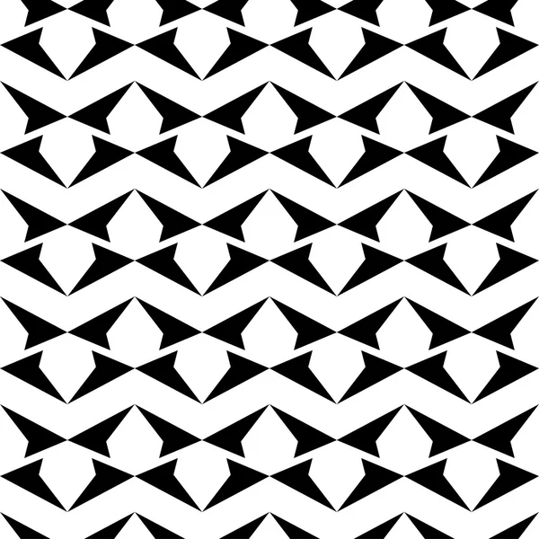 Seamless black and white vector background with abstract geometric shapes. Print. Cloth design, wallpaper. — Stock Vector