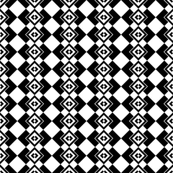 Fondo vectorial blanco y negro sin costuras con formas geométricas abstractas. Impresión. Diseño de tela, papel pintado . — Archivo Imágenes Vectoriales