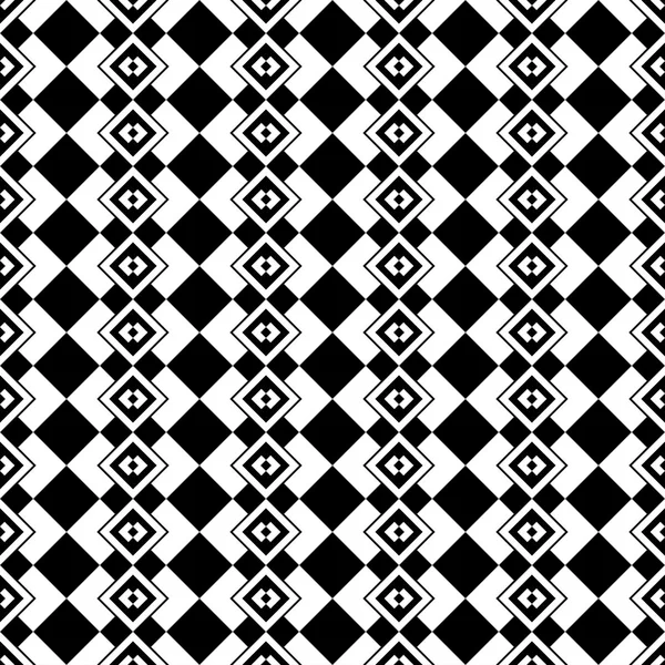 无缝的黑色和白色矢量背景与抽象的几何形状。打印。布设计壁纸. — 图库矢量图片