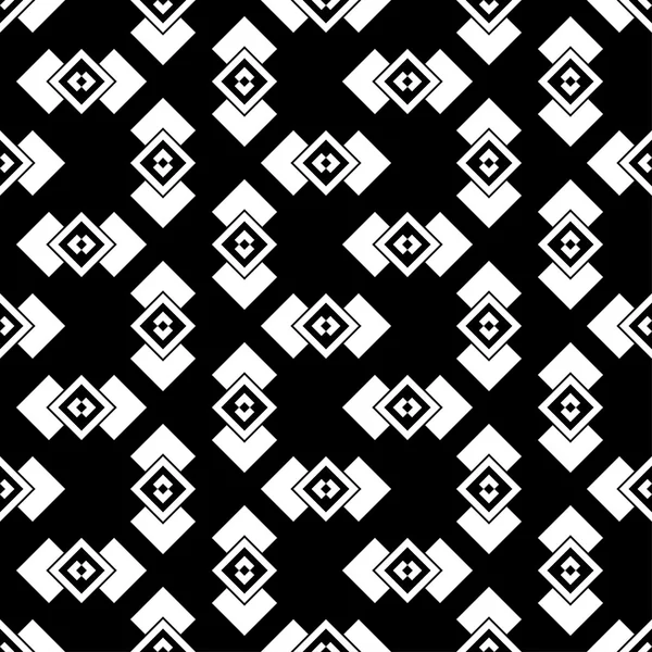 Kesintisiz beyaz siyah vektör arka plan ile soyut geometrik şekiller. Yazdırın. Kumaş tasarımı, duvar kağıdı.