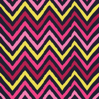 Zikzak çizgi ile dikişsiz dekoratif vektör arka plan. Yazdırma. Kumaş tasarımı, duvar kağıdı.