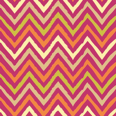 Zikzak çizgi ile dikişsiz dekoratif vektör arka plan. Yazdırma. Kumaş tasarımı, duvar kağıdı.