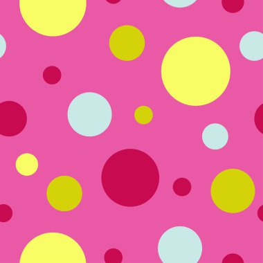 Daireler ile sorunsuz dekoratif vektör arka plan. Yazdırın. Kumaş tasarımı, duvar kağıdı. 