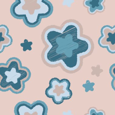 Sorunsuz vektör arka plan dekoratif çiçeklerle. Yazdırın. Kumaş tasarımı, duvar kağıdı.