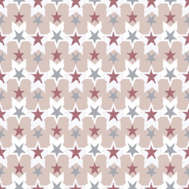 Yıldız ile sorunsuz dekoratif vektör arka plan. Yazdırın. Kumaş tasarımı, duvar kağıdı.