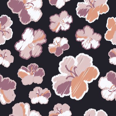 Sorunsuz vektör arka plan dekoratif çiçeklerle. Yazdırın. Kumaş tasarımı, duvar kağıdı.