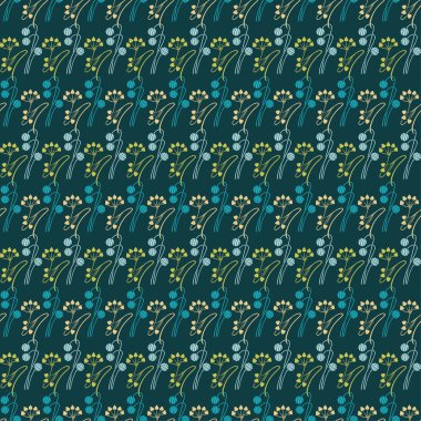 Sorunsuz vektör arka plan dekoratif çiçeklerle. Yazdırın. Kumaş tasarımı, duvar kağıdı.