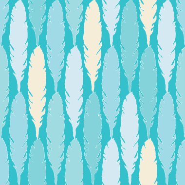 Sorunsuz vektör arka plan dekoratif tüyleri ile. Kumaş tasarımı, duvar kağıdı.