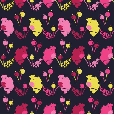 Sorunsuz vektör arka plan dekoratif çiçeklerle. Yazdırın. Kumaş tasarımı, duvar kağıdı.