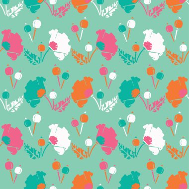 Sorunsuz vektör arka plan dekoratif çiçeklerle. Yazdırın. Kumaş tasarımı, duvar kağıdı.