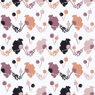 Sorunsuz vektör arka plan dekoratif çiçeklerle. Yazdırın. Kumaş tasarımı, duvar kağıdı.