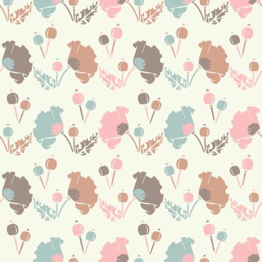 Sorunsuz vektör arka plan dekoratif çiçeklerle. Yazdırın. Kumaş tasarımı, duvar kağıdı.