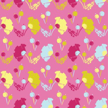 Sorunsuz vektör arka plan dekoratif çiçeklerle. Yazdırın. Kumaş tasarımı, duvar kağıdı.